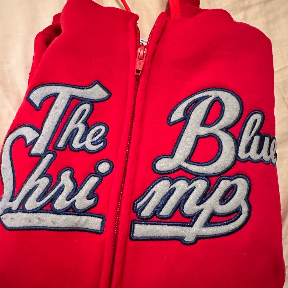 Red sweat top